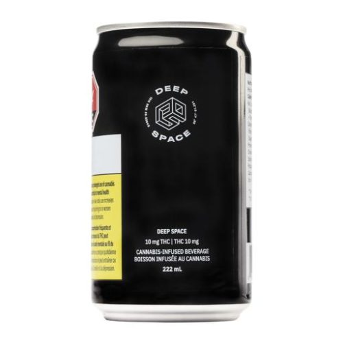 DEEP SPACE CARBONATED DRINK by DEEP SPACE Potent, dark, full-flavored carbonated drink with 10mg of THC in a 222ml can.