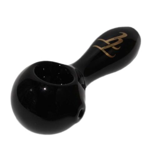 GLASS PIPE BLACK by Tech Tubes Black glass pipe that is 3” long and has a built-in carb hole. Packaged in a box with fitted foam surrounding the pipe.