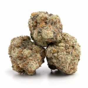 Cherry MAC cannabis buds with vibrant purple and red tones