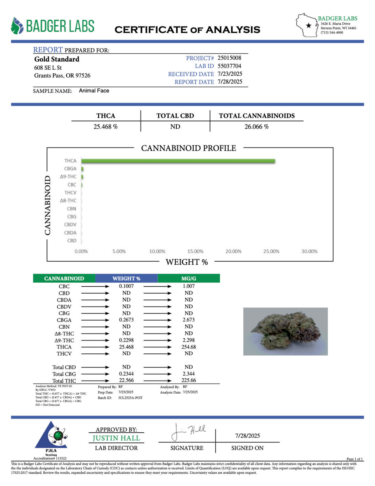 Animal Face THCA Flower – Greenhouse Top Cut 2 Animal Face THCA Flower – Greenhouse Top Cut - Image 2