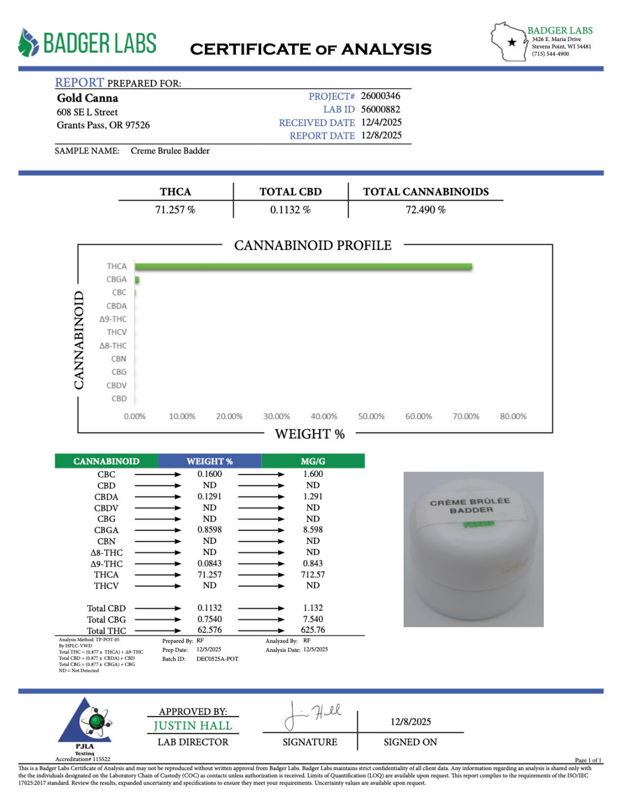 Crème Brûlée Badder – THCA Concentrate 2 Crème Brûlée Badder – THCA Concentrate - Image 2