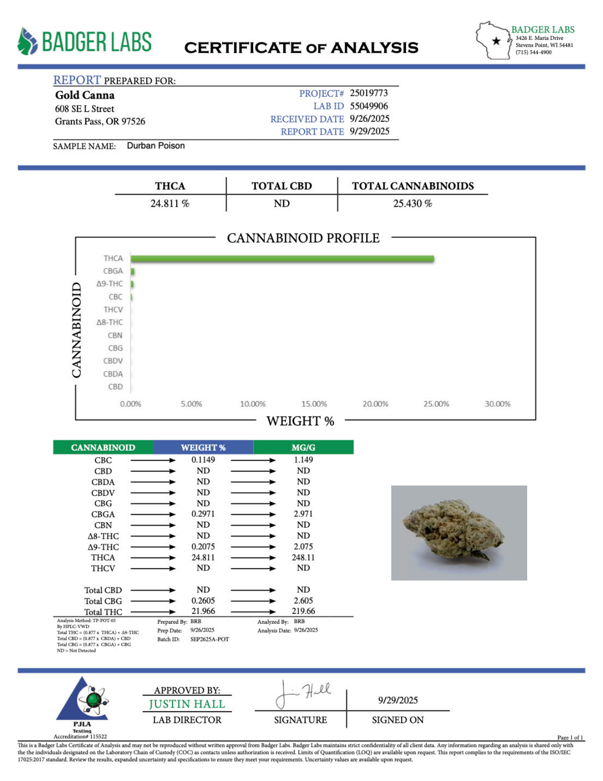 Durban Poison THCA Flower – Sungrown Top Cut 2 Durban Poison THCA Flower – Sungrown Top Cut - Image 2
