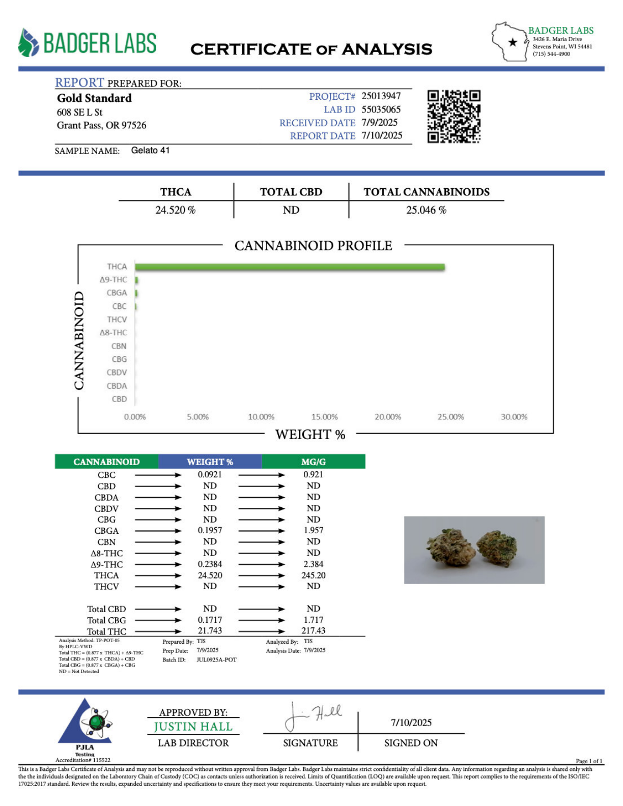 Gelato 41 THCA Flower – Greenhouse Gold Nuggets 2 Gelato 41 THCA Flower – Greenhouse Gold Nuggets - Image 2