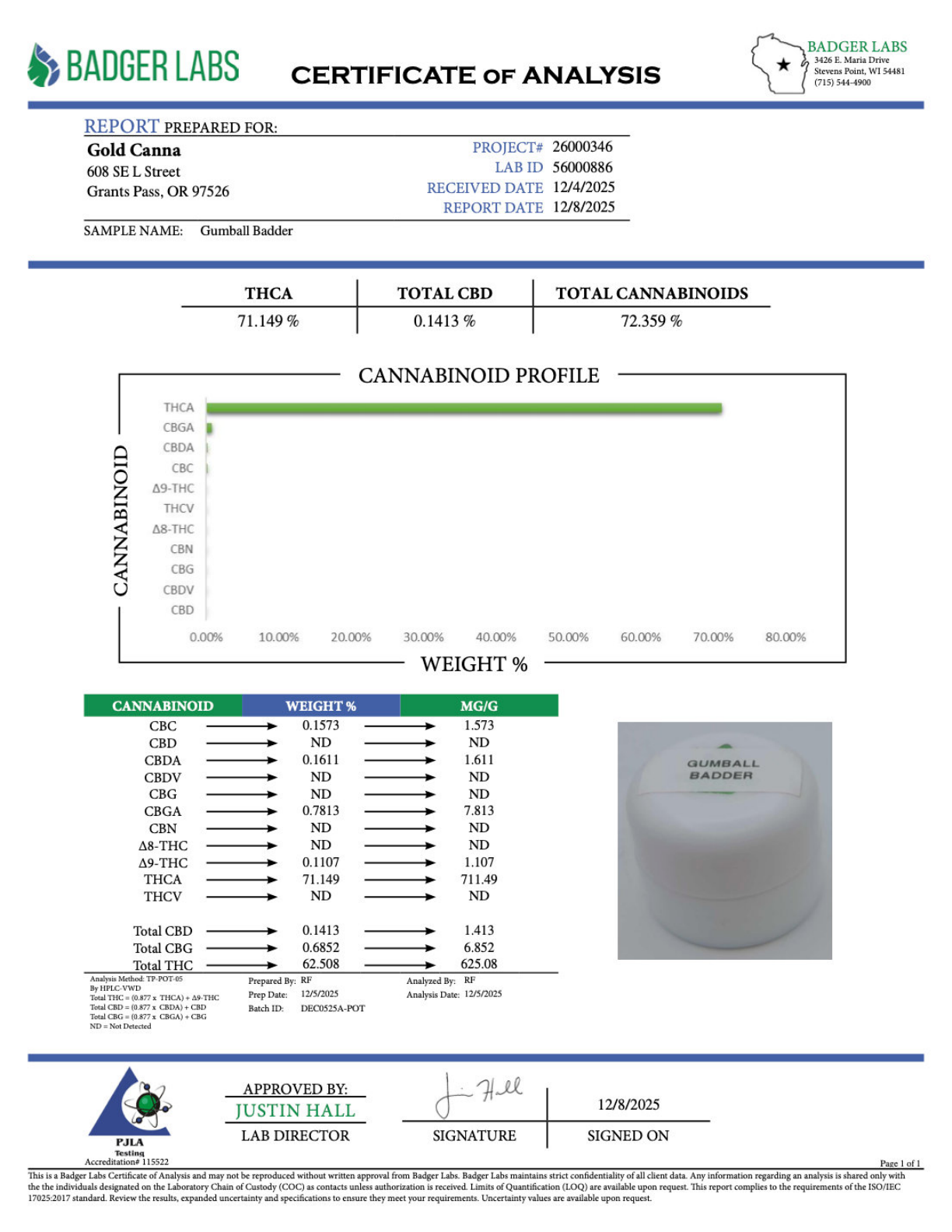Gumball Badder – THCA Concentrate 2 Gumball Badder – THCA Concentrate - Image 2