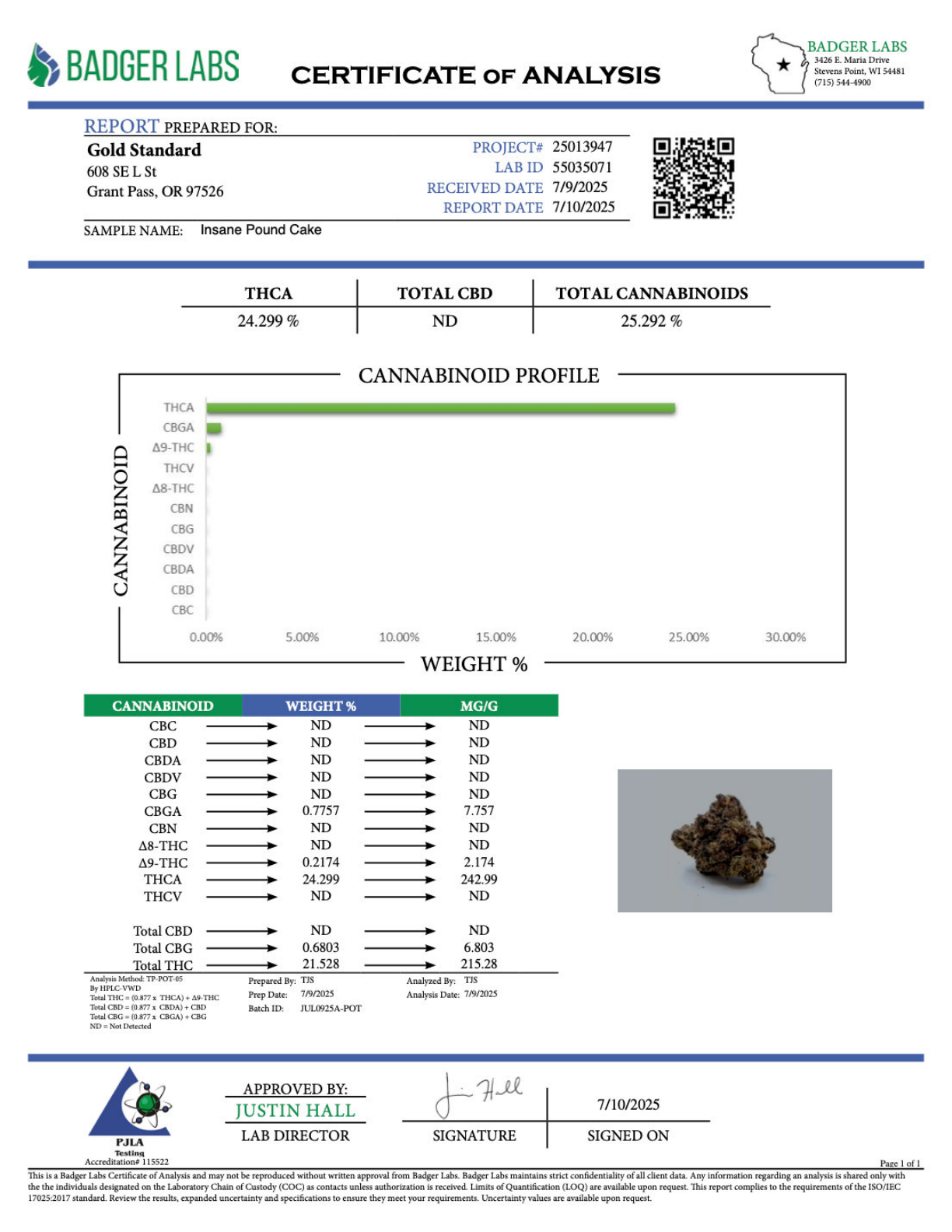 Insane Pound Cake THCA Flower – Greenhouse Gold Nuggets 2 Insane Pound Cake THCA Flower – Greenhouse Gold Nuggets - Image 2