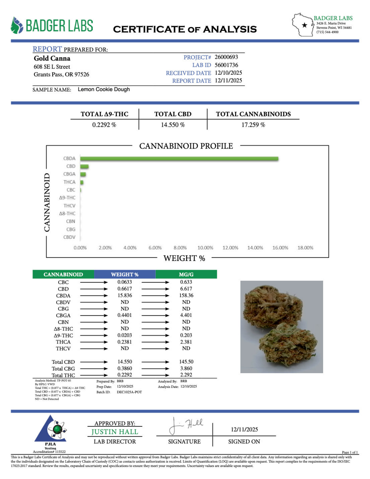 Lemon Cookie Dough CBD Flower – Sungrown Gold Nuggets 2 Lemon Cookie Dough CBD Flower – Sungrown Gold Nuggets - Image 2