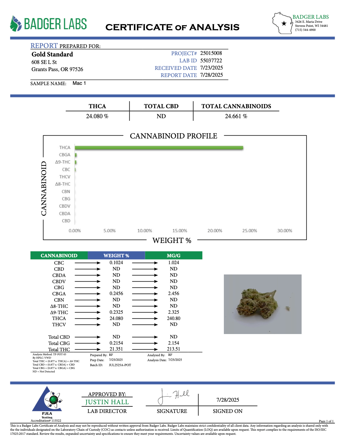 MAC 1 THCA Flower – Greenhouse Gold Nuggets 2 MAC 1 THCA Flower – Greenhouse Gold Nuggets - Image 2