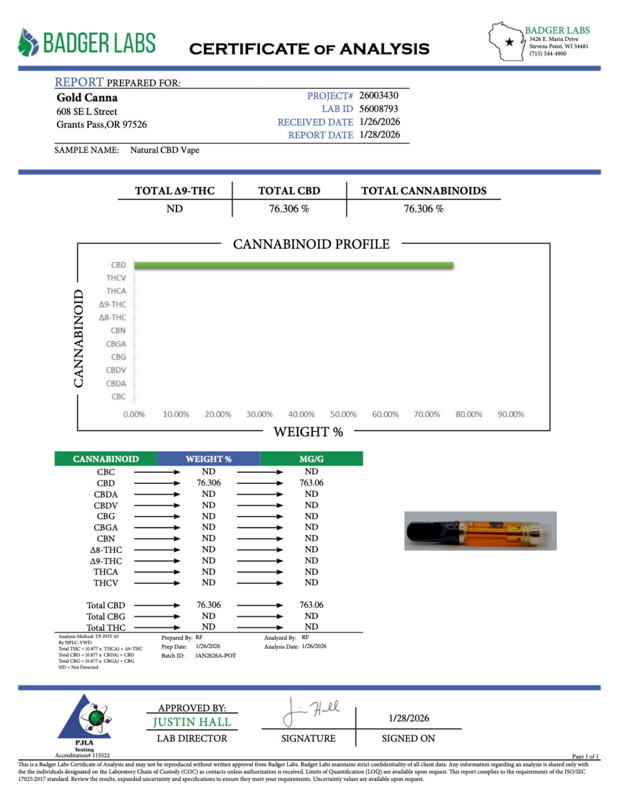 Natural CBD Vape Cartridge 4 Natural CBD Vape Cartridge - Image 4