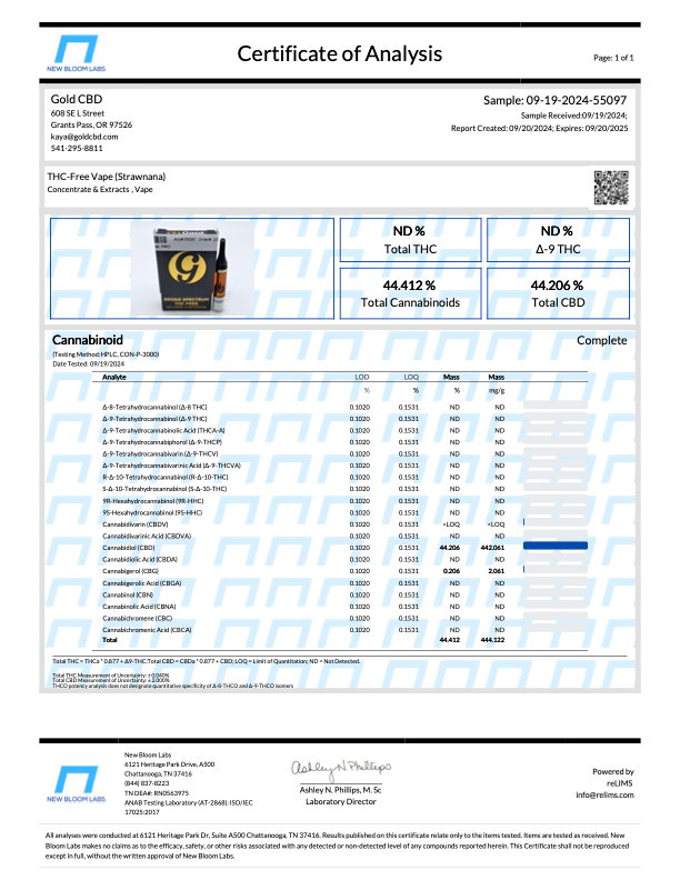 Strawnana CBD Vape Cartridge 3 Strawnana CBD Vape Cartridge - Image 3