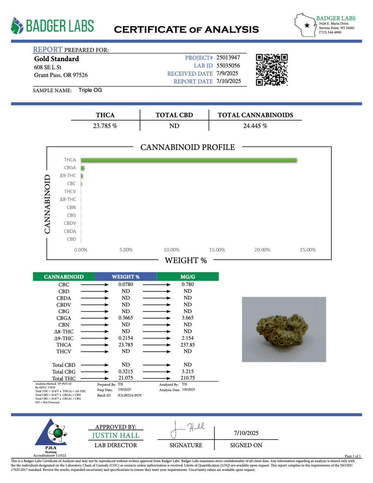 Triple OG THCA Flower – Sungrown Top Cut 2 Triple OG THCA Flower – Sungrown Top Cut - Image 2